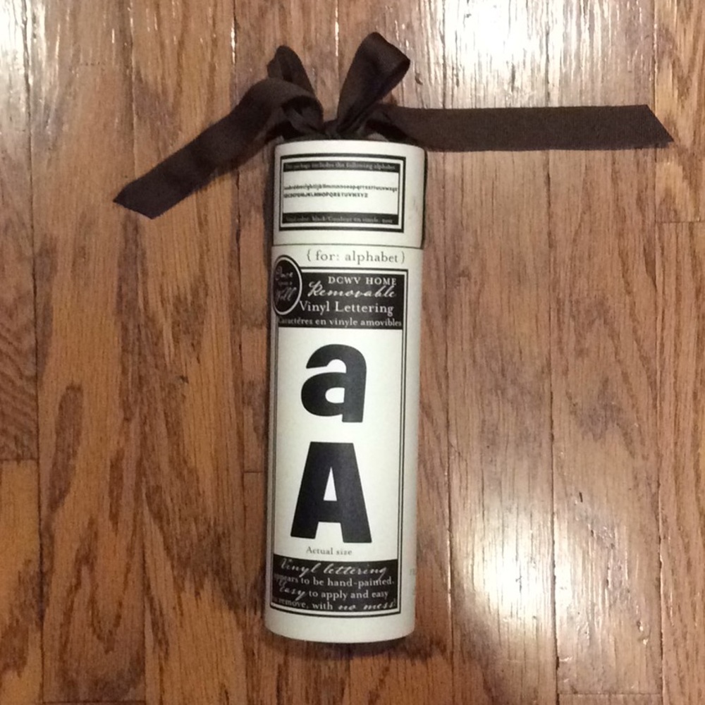 Removable Vinyl Lettering NIP